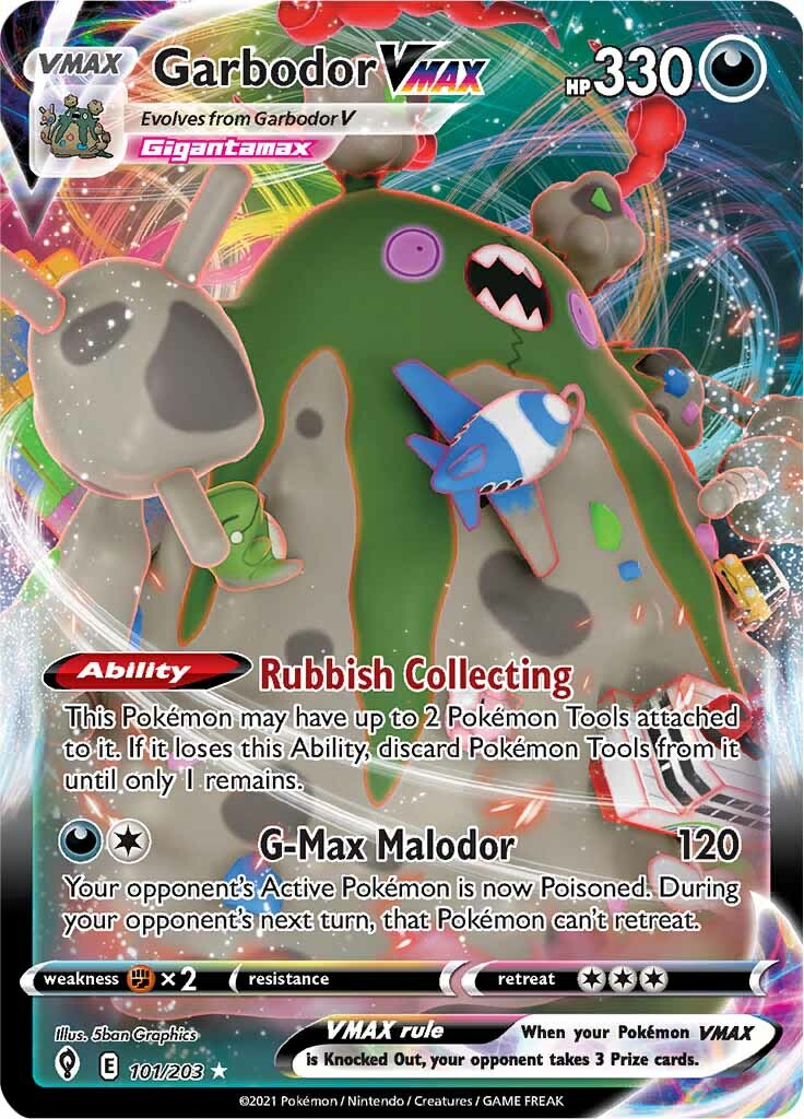 Garbodor VMAX (101/203) [Sword & Shield: Evolving Skies] | Good Games Cannington