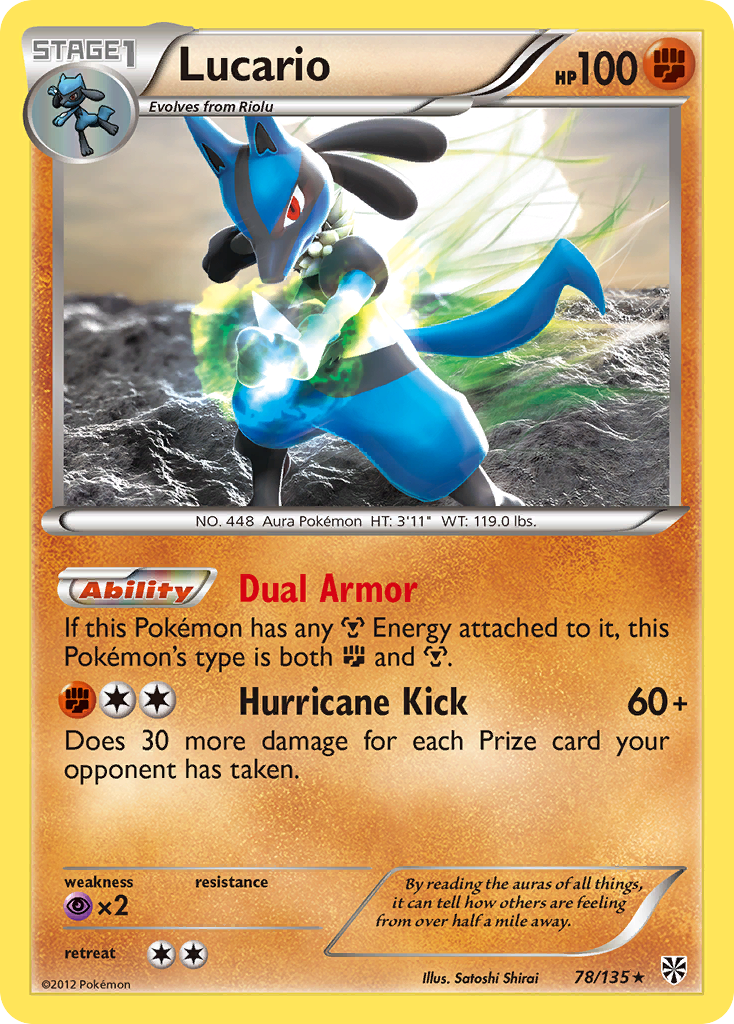 Lucario (78/135) [Black & White: Plasma Storm] | Good Games Cannington
