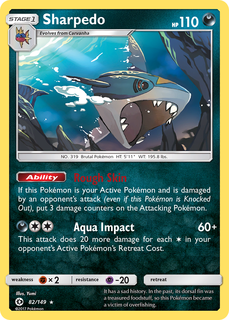 Sharpedo (82/149) [Sun & Moon: Base Set] | Good Games Cannington