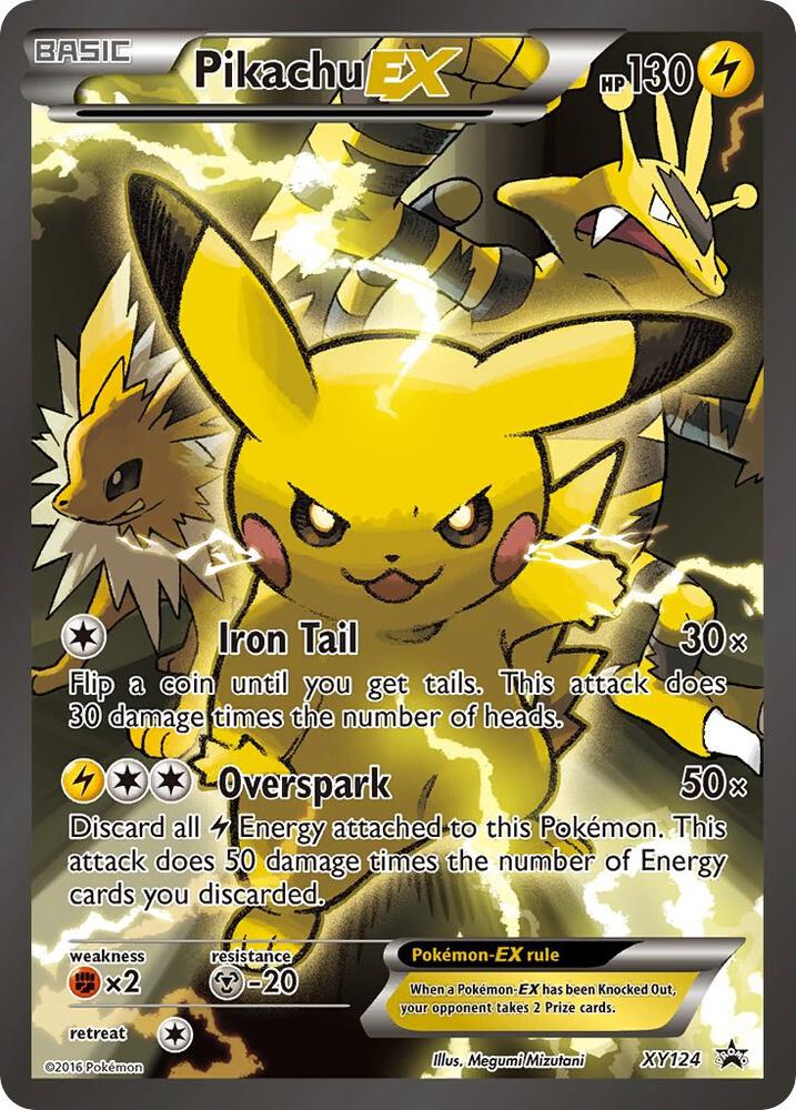 Pikachu EX XY124 (XY Promos)  - Holofoil | Good Games Cannington
