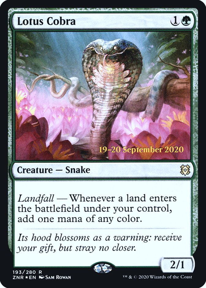 Lotus Cobra [Zendikar Rising Prerelease Promos] | Good Games Cannington