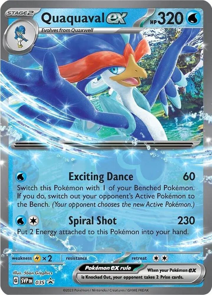 Quaquaval ex 035 (SV: Scarlet & Violet Promo Cards)  - Holofoil | Good Games Cannington