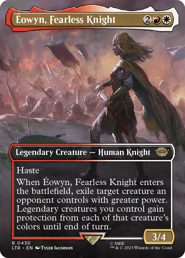Eowyn Fearless Knight Borderless 430 (Universes Beyond: The Lord of the Rings: Tales of Middle-earth)  - Foil | Good Games Cannington