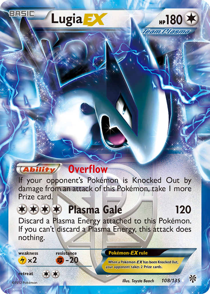 Lugia EX (108/135) [Black & White: Plasma Storm] | Good Games Cannington