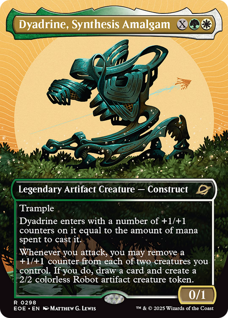 Dyadrine, Synthesis Amalgam (Borderless) [Edge of Eternities] | Good Games Cannington