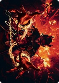 Tibalt's Trickery Art Card (Gold-Stamped Signature) [Kaldheim Art Series] | Good Games Cannington