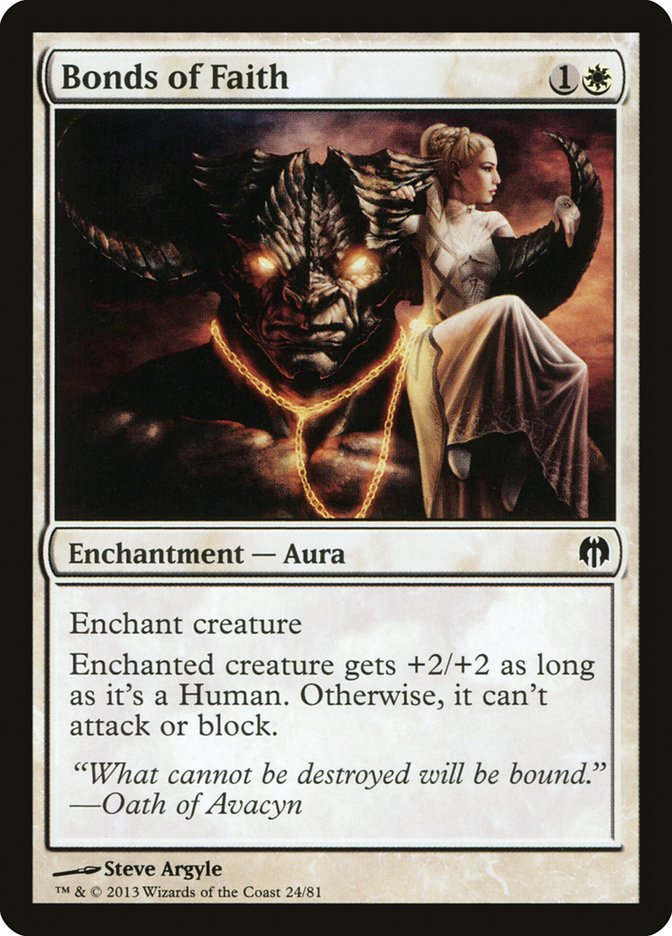 Bonds of Faith [Duel Decks: Heroes vs. Monsters] | Good Games Cannington