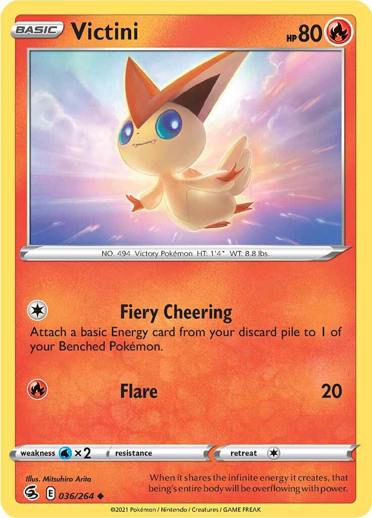 Victini (036/264) [Sword & Shield: Fusion Strike] | Good Games Cannington