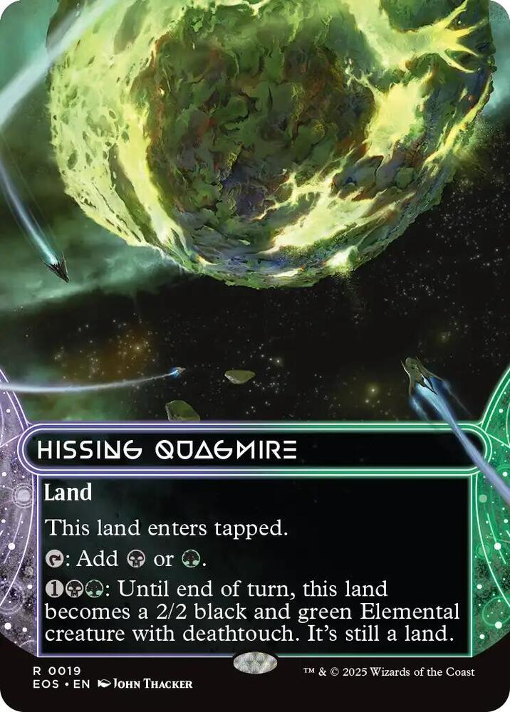 Hissing Quagmire  19 (Edge of Eternities: Stellar Sights)  - Borderless Foil | Good Games Cannington