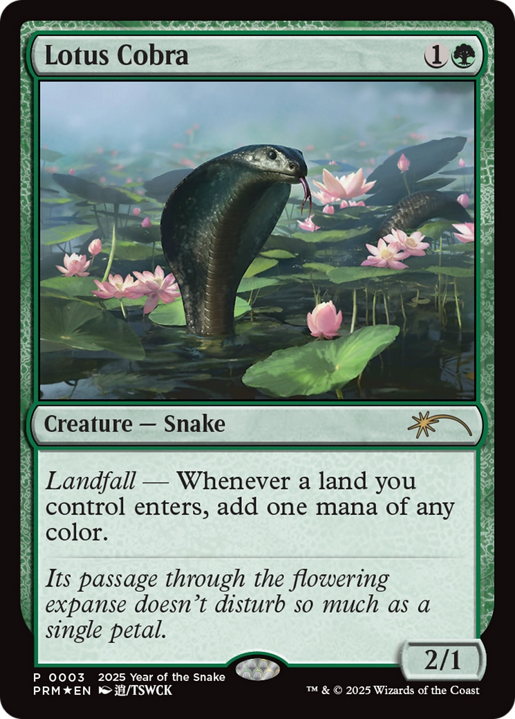 Lotus Cobra (Year of the Snake 2025) [Standard Showdown Promos] | Good Games Cannington