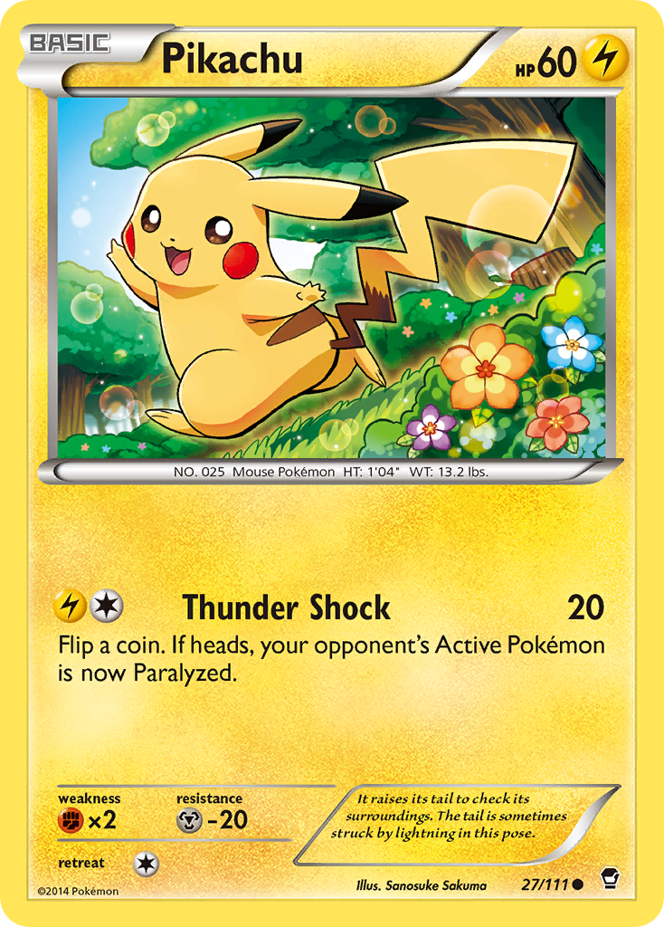 Pikachu (27/111) [XY: Furious Fists] | Good Games Cannington