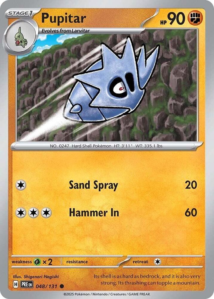Pupitar (048/131) [Scarlet & Violet: Prismatic Evolutions] | Good Games Cannington