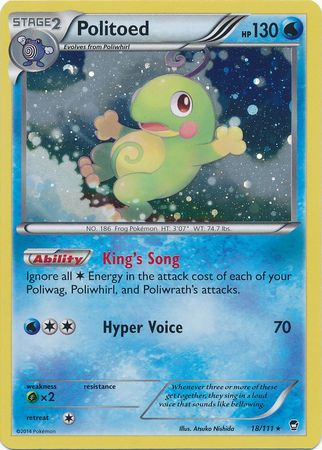 Politoed (18/111) (Cosmos Holo) [XY: Furious Fists] | Good Games Cannington