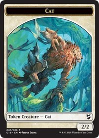 Cat // Soldier Double-Sided Token [Commander 2018 Tokens] | Good Games Cannington