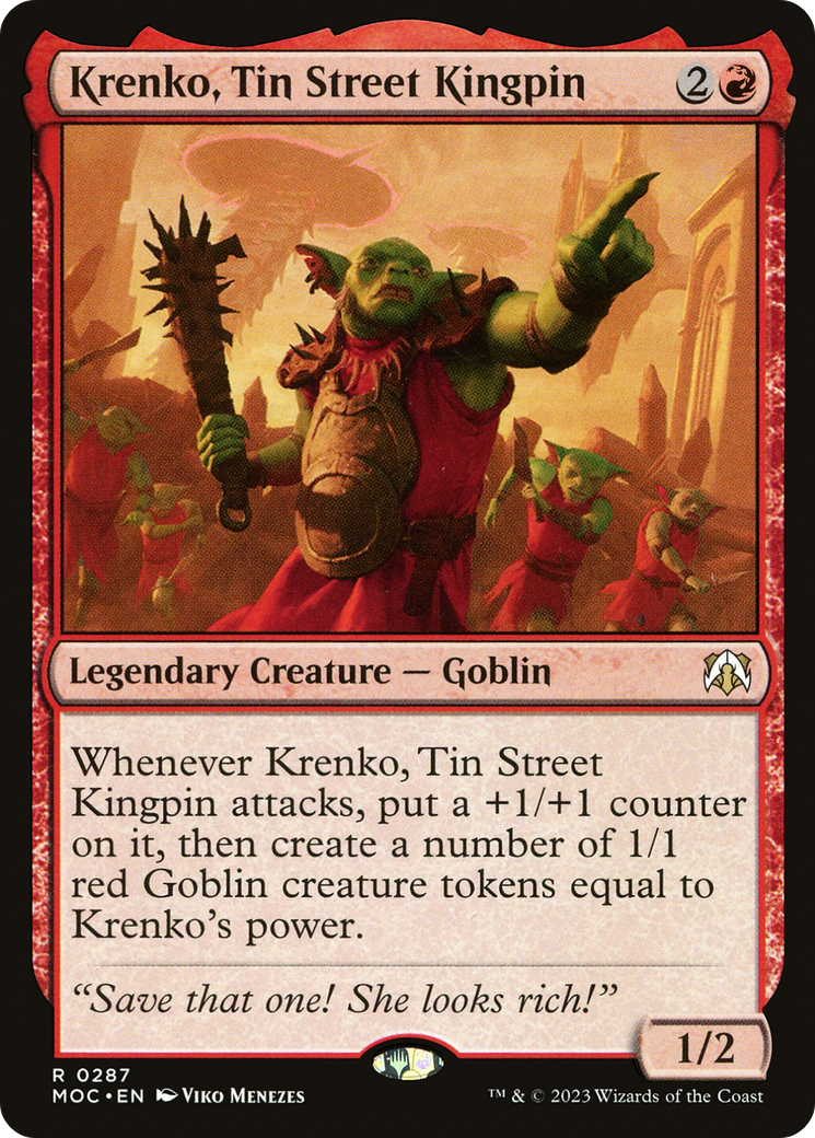 Krenko, Tin Street Kingpin [March of the Machine Commander] | Good Games Cannington