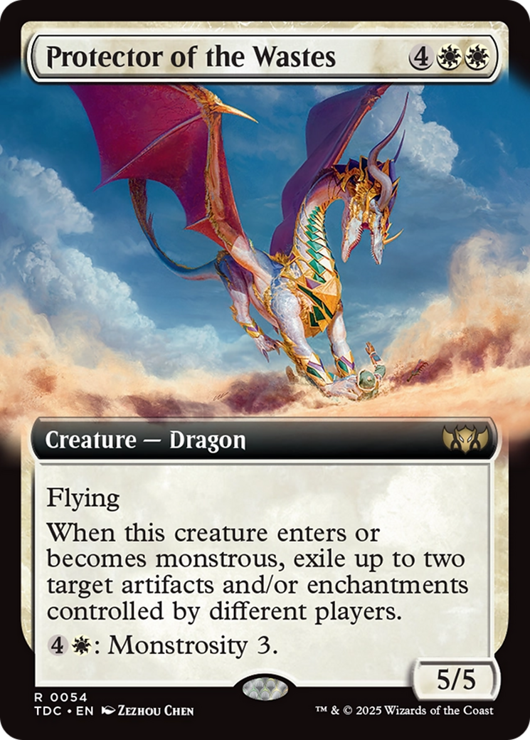 Protector of the Wastes (Extended Art) [Tarkir: Dragonstorm Commander] | Good Games Cannington