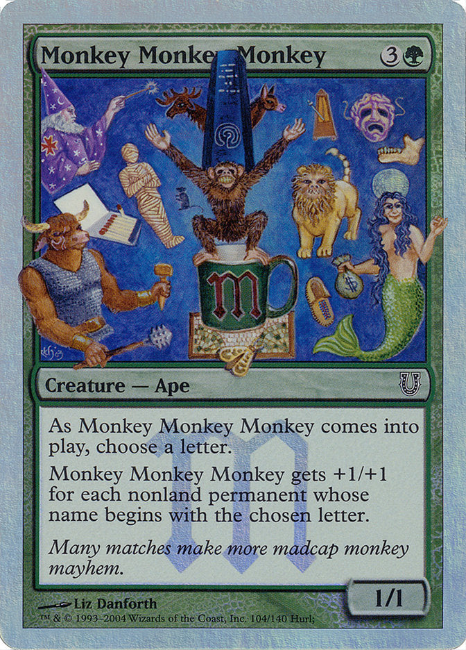 Monkey Monkey Monkey (Alternate Foil) [Unhinged] | Good Games Cannington