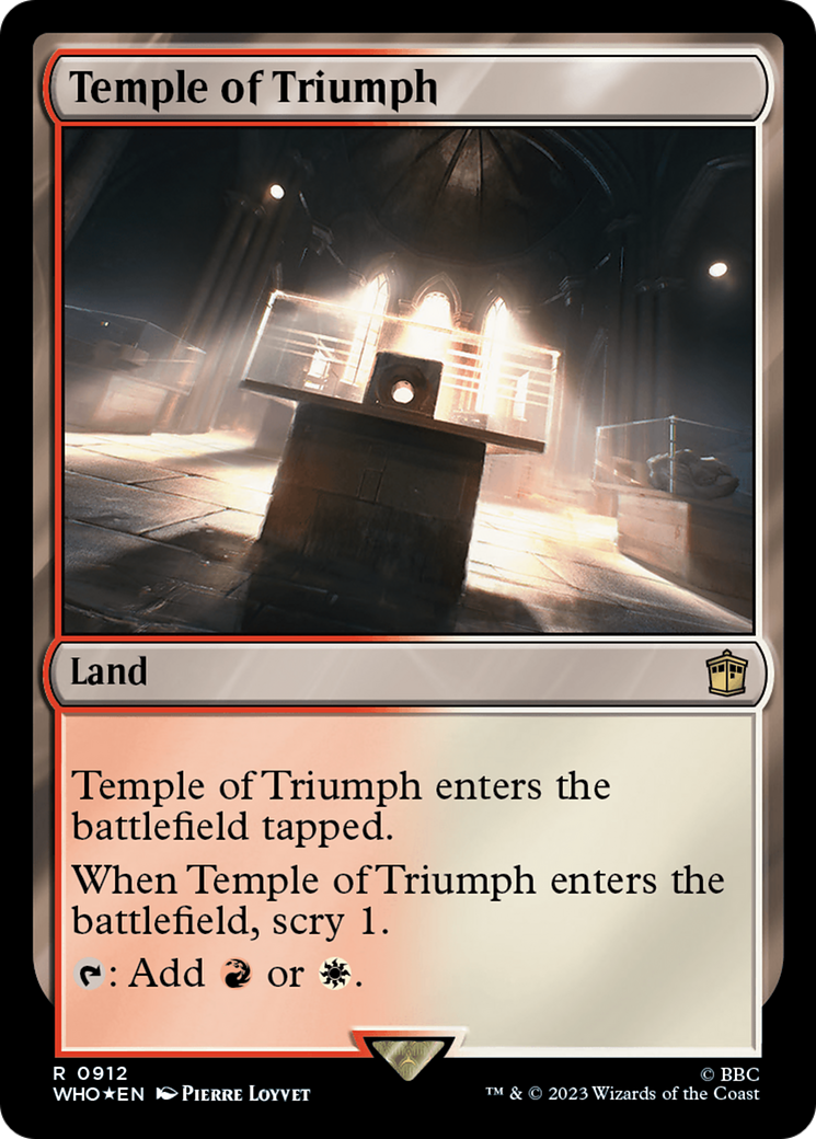 Temple of Triumph (Surge Foil) [Doctor Who] | Good Games Cannington