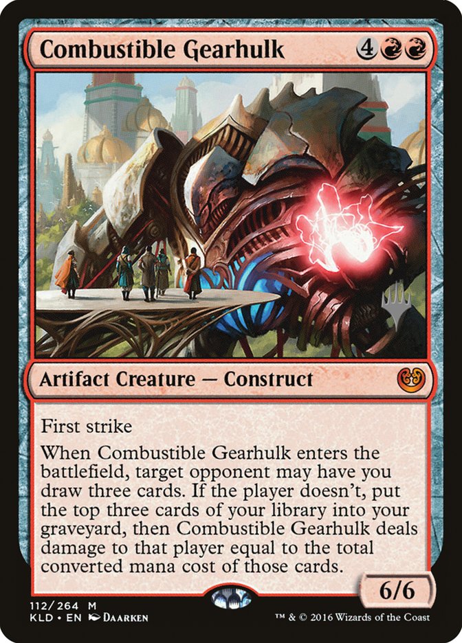 Combustible Gearhulk (Promo Pack) [Kaladesh Promos] | Good Games Cannington