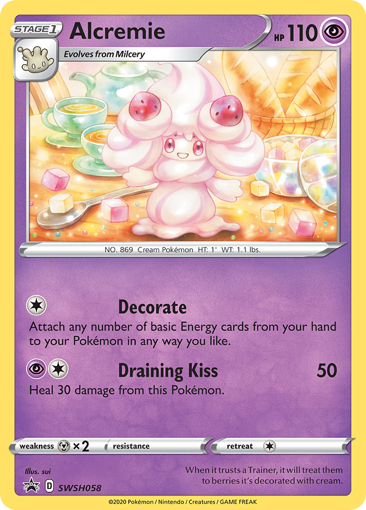Alcremie (SWSH058) [Sword & Shield: Black Star Promos] | Good Games Cannington