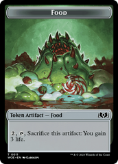 Faerie // Food (0011) Double-Sided Token [Wilds of Eldraine Tokens] | Good Games Cannington