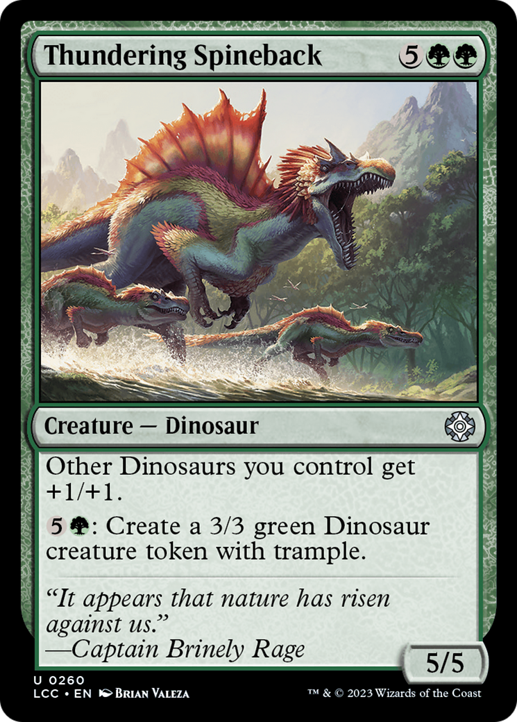 Thundering Spineback [The Lost Caverns of Ixalan Commander] | Good Games Cannington
