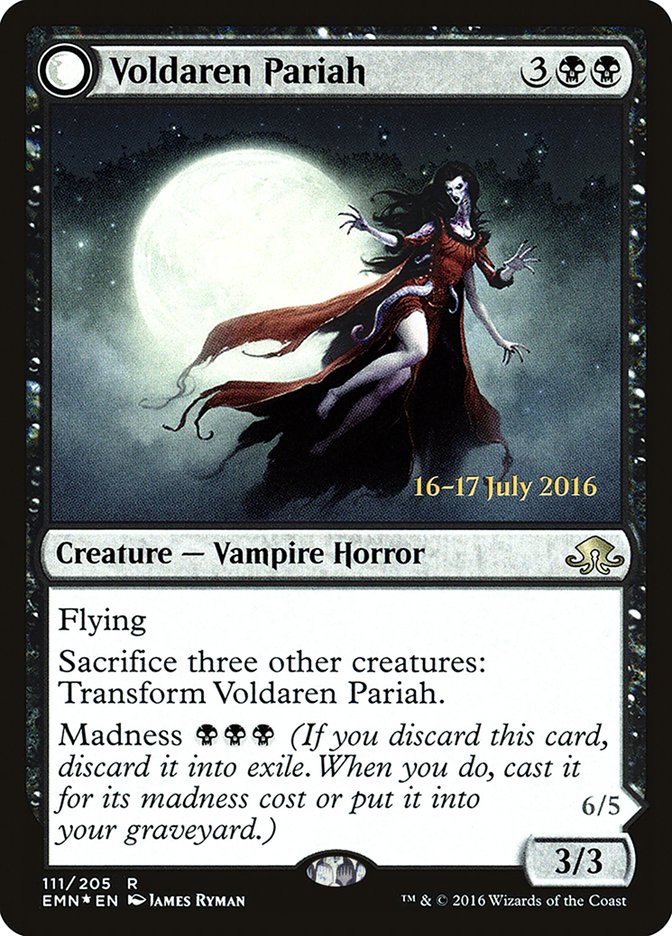 Voldaren Pariah // Abolisher of Bloodlines [Eldritch Moon Prerelease Promos] | Good Games Cannington