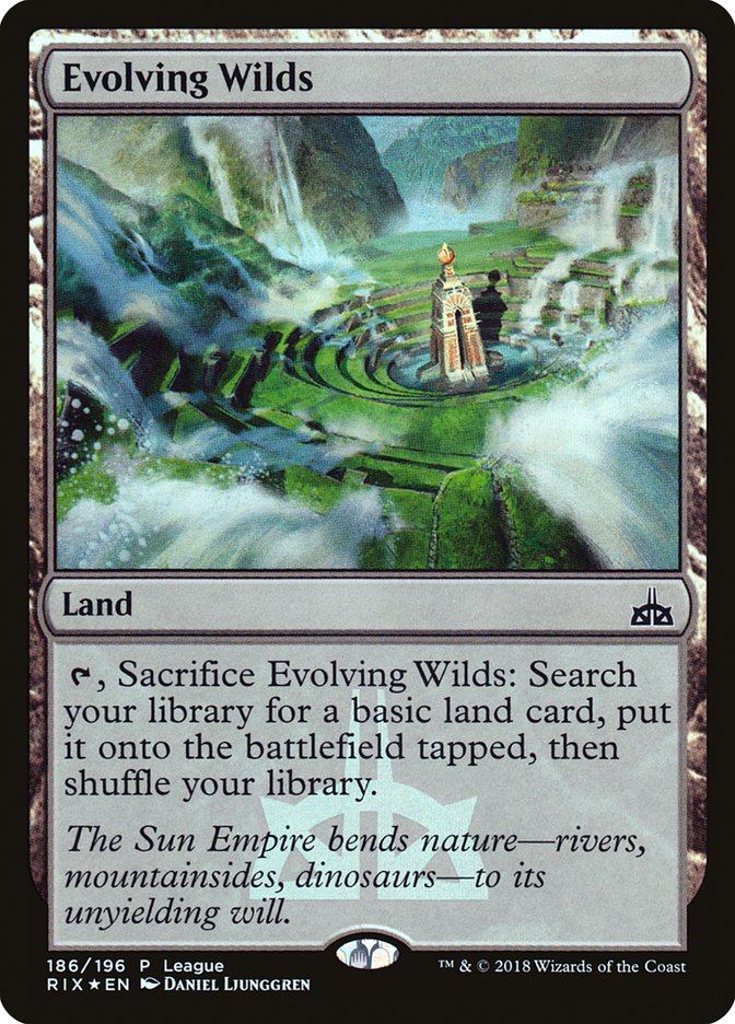 Evolving Wilds (League) [Rivals of Ixalan Promos] | Good Games Cannington