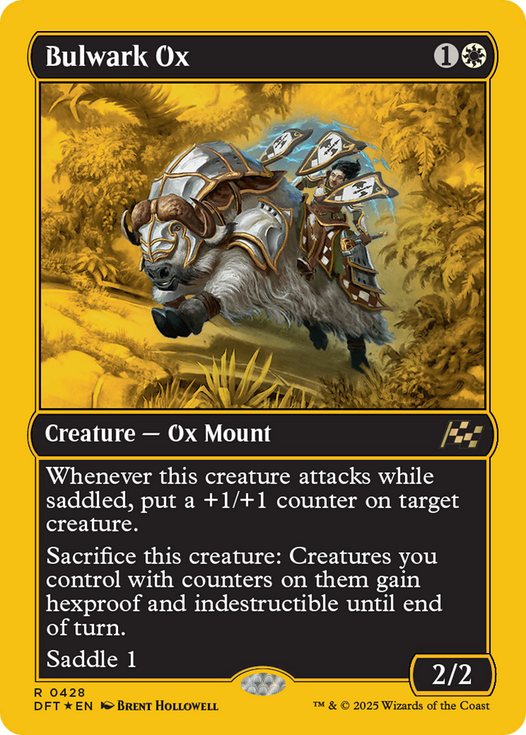 Bulwark Ox (First-Place Foil) [Aetherdrift] | Good Games Cannington