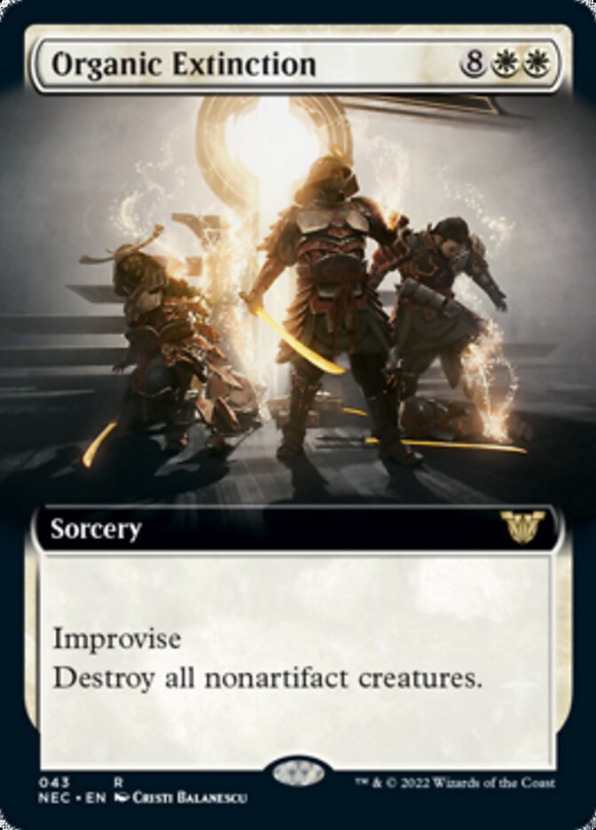 Organic Extinction (Extended Art) [Kamigawa: Neon Dynasty Commander] | Good Games Cannington