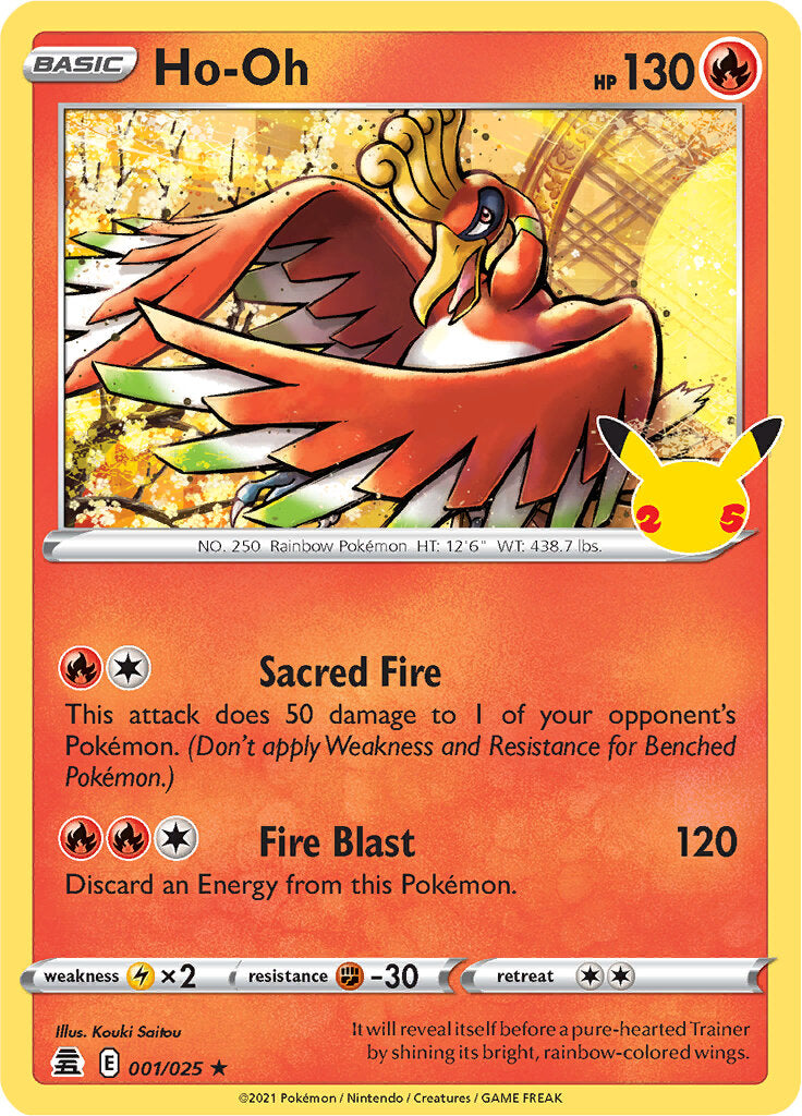 Ho-oh (001/025) [Celebrations: 25th Anniversary] | Good Games Cannington