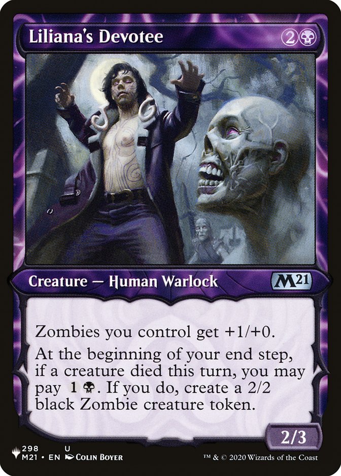 Liliana's Devotee (Showcase) [The List] | Good Games Cannington