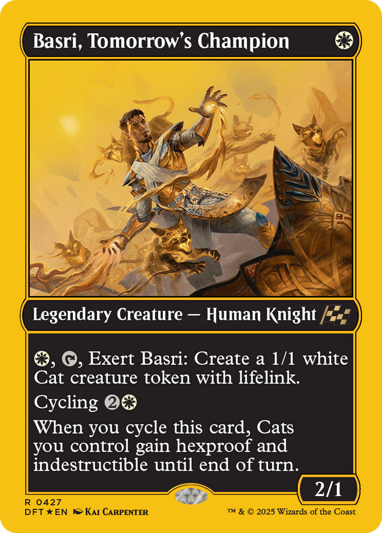 Basri, Tomorrow's Champion (First-Place Foil) [Aetherdrift] | Good Games Cannington
