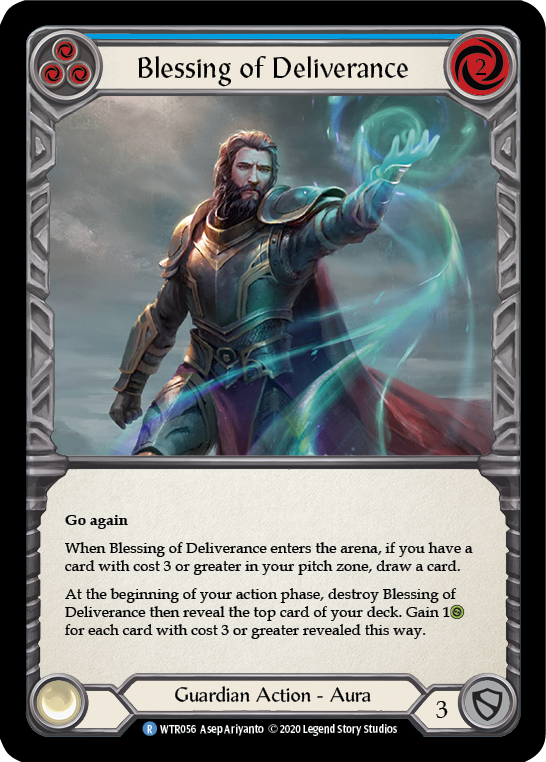 Blessing of Deliverance (Blue) [U-WTR056] (Welcome to Rathe Unlimited)  Unlimited Normal | Good Games Cannington