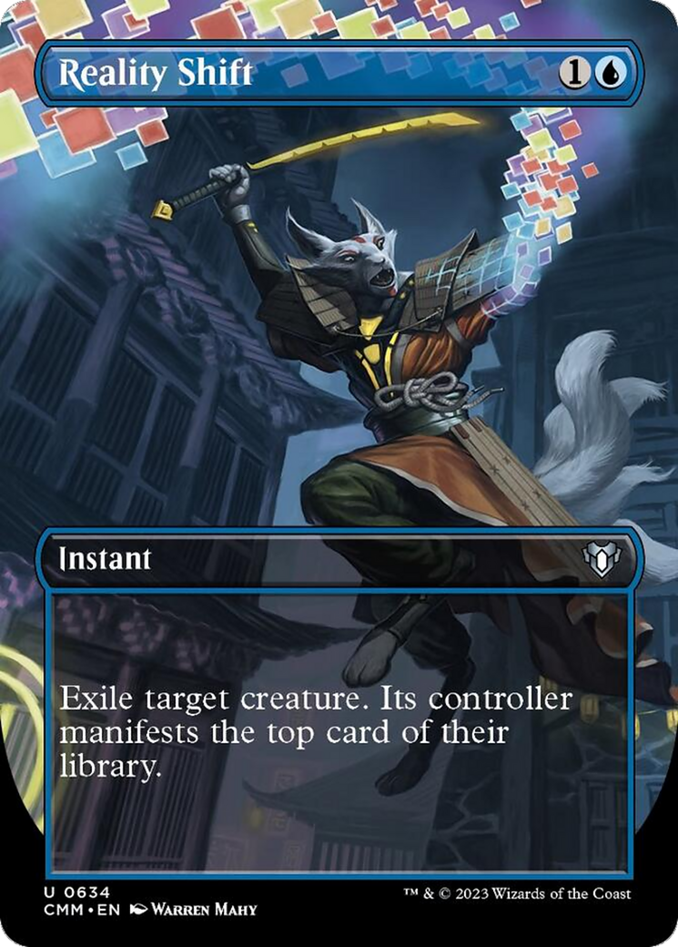Reality Shift (Borderless Alternate Art) [Commander Masters] | Good Games Cannington