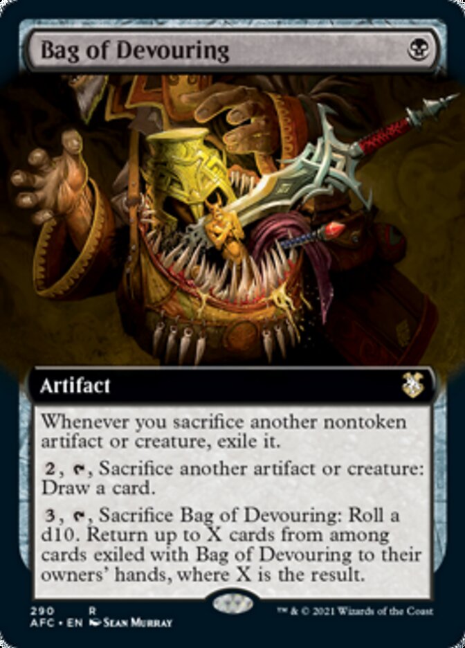 Bag of Devouring (Extended Art) [Dungeons & Dragons: Adventures in the Forgotten Realms Commander] | Good Games Cannington