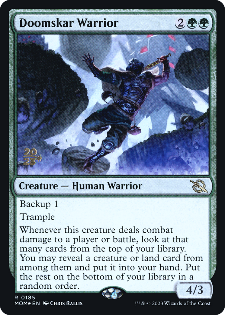 Doomskar Warrior [March of the Machine Prerelease Promos] | Good Games Cannington