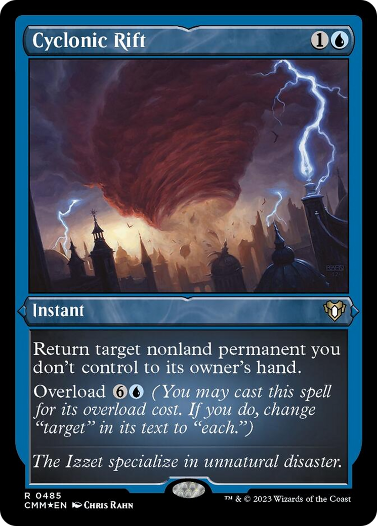 Cyclonic Rift (Foil Etched) [Commander Masters] | Good Games Cannington