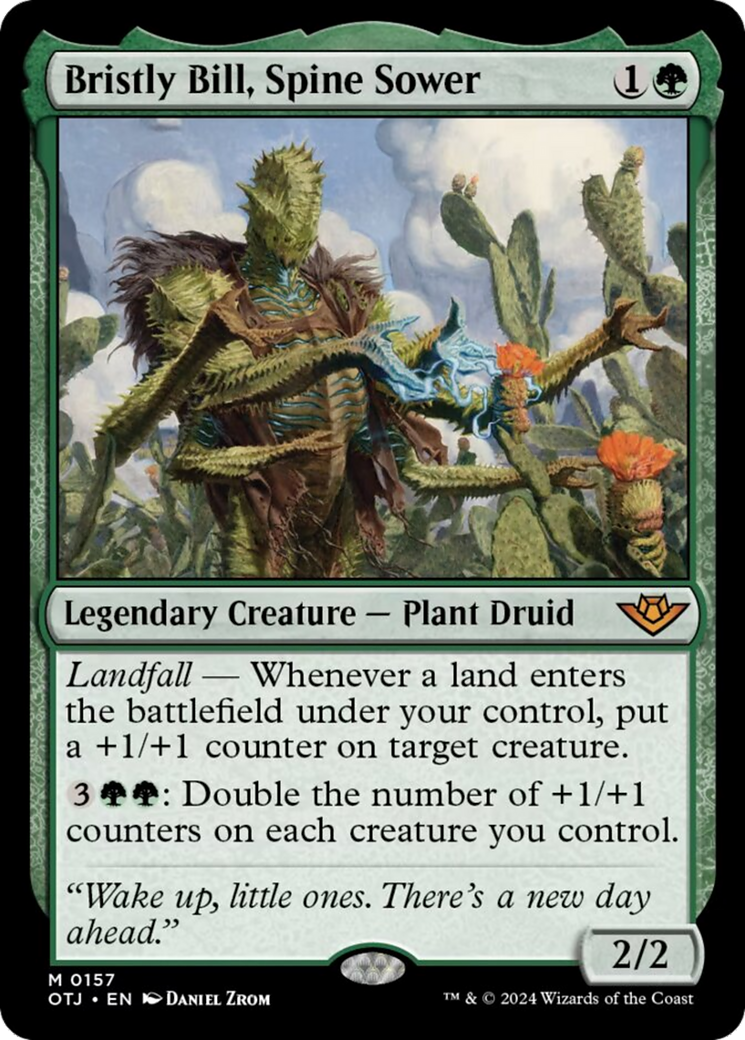 Bristly Bill, Spine Sower [Outlaws of Thunder Junction] | Good Games Cannington