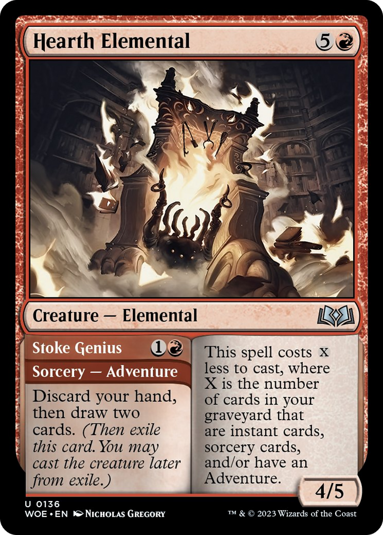 Hearth Elemental // Stoke Genius [Wilds of Eldraine] | Good Games Cannington
