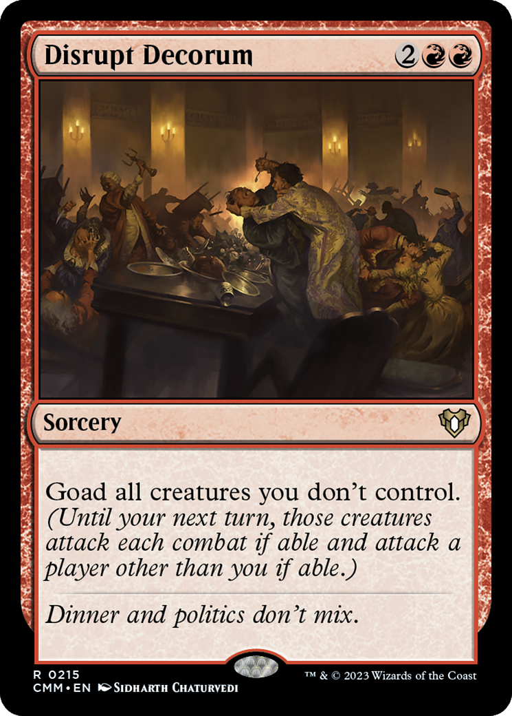 Disrupt Decorum [Commander Masters] | Good Games Cannington