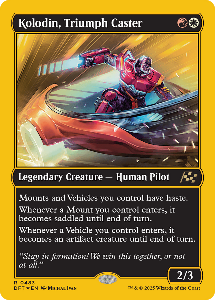 Kolodin, Triumph Caster (First-Place Foil) [Aetherdrift] | Good Games Cannington