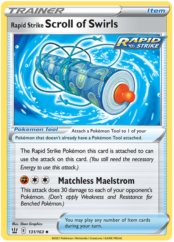 Rapid Strike Scroll of Swirls (131/163) [Sword & Shield: Battle Styles] | Good Games Cannington
