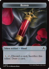 Zombie (0010) // Blood Double-Sided Token [Innistrad Remastered Tokens] | Good Games Cannington
