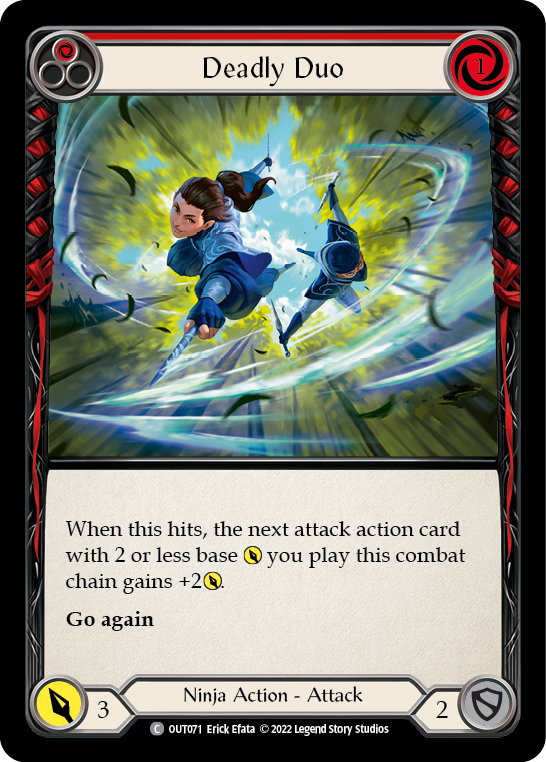 Deadly Duo (Red) [OUT071] (Outsiders)  Rainbow Foil | Good Games Cannington