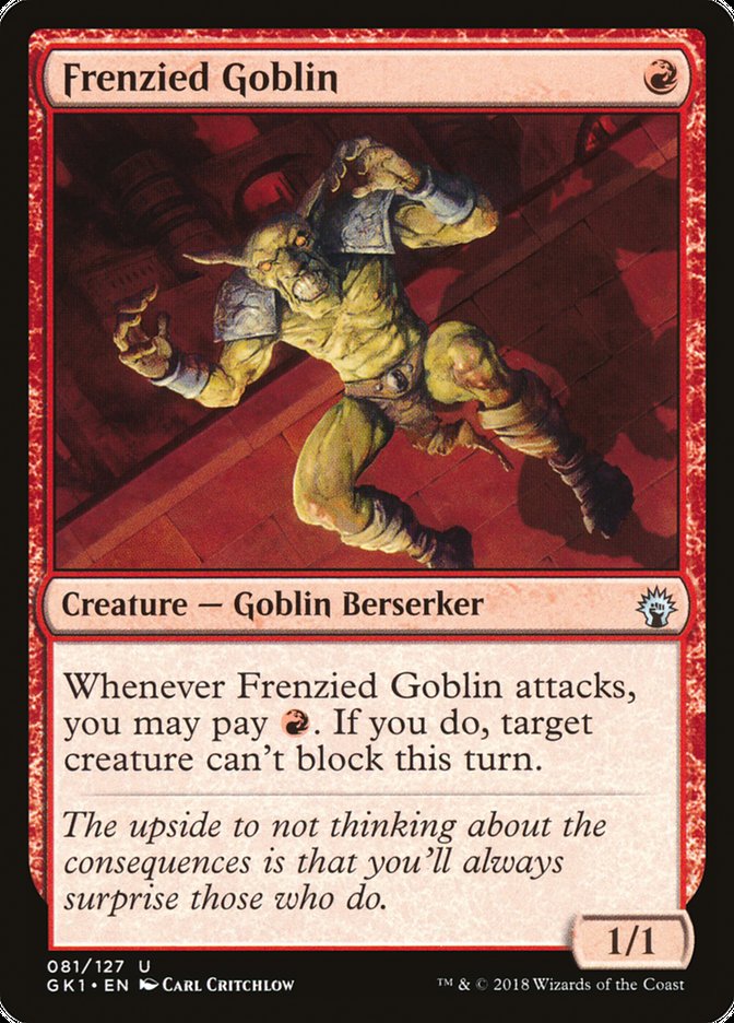 Frenzied Goblin [Guilds of Ravnica Guild Kit] | Good Games Cannington