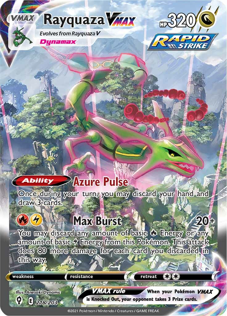 Rayquaza VMAX (218/203) [Sword & Shield: Evolving Skies] | Good Games Cannington