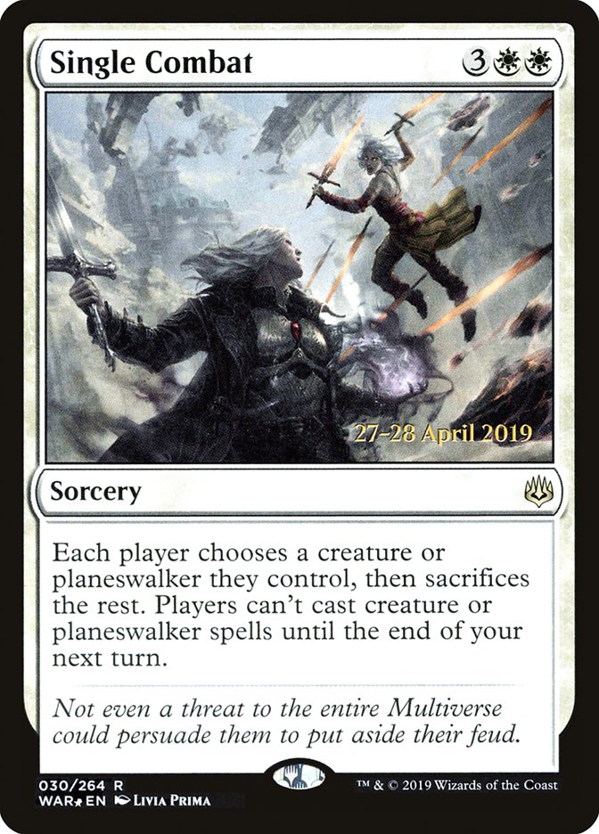 Single Combat [War of the Spark Prerelease Promos] | Good Games Cannington