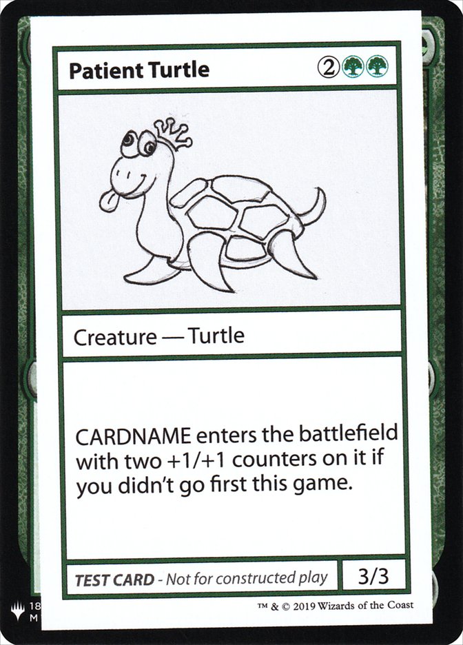 Patient Turtle [Mystery Booster Playtest Cards] | Good Games Cannington
