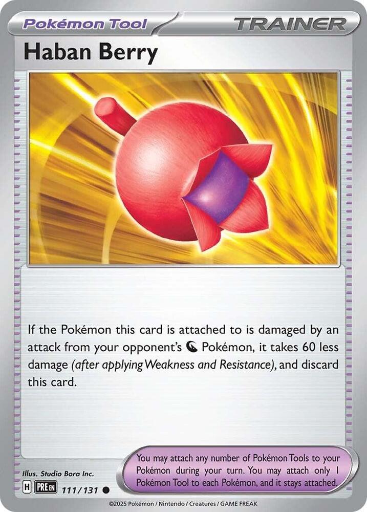 Haban Berry (111/131) [Scarlet & Violet: Prismatic Evolutions] | Good Games Cannington